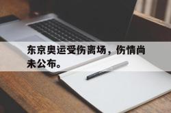 IM电竞sports-东京奥运受伤离场，伤情尚未公布。