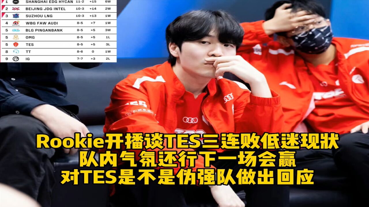 Rookie意外战胜TES，晋级下一阶段引爆全场！